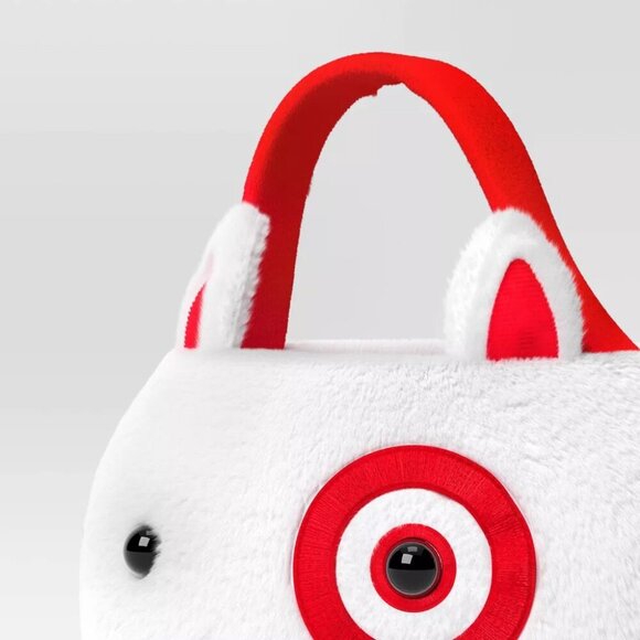 12" Bullseye Dog Halloween Trick or Treat Basket Red/White - Hyde and EEK! Bouti - Picture 3 of 3